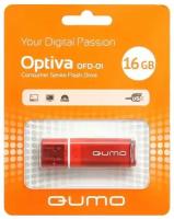 Флеш-карта QUMO 16GB USB 2.0 Optiva 01 Red, цвет корпуса красный