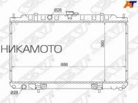 SAT NS0001-16 Радиатор NISSAN Almera/Pulsar N16, Primera P12, Sunny B15, Wingroad Y11 (2002-) двигателя QG/QR - правый руль