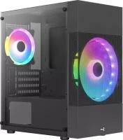 Корпус Aerocool Atomic Lite-G-BK-v2 черный без БП mATX 6x120mm 2x140mm 1xUSB2.0 2xUSB3.0 audio bott PSU