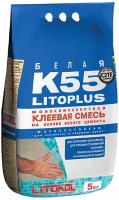Плиточный клей цементный LITOKOL Litoplus K55 5 кг
