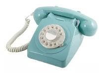 Телефон дисковый в стиле ретро GPO 746 Rotary Blue