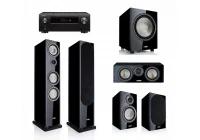 Proektor74.ru Комплект Акустики 5.1 Canton Townus 90 + Townus 30 + Townus 50 + Townus Sub 12 Black High Gloss + Av Ресивер Denon Avc-x4700h Black