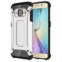 Противоударный чехол Tough Armor Ver.2 для Samsung Galaxy S6 Edge / G925 с усиленной защитой (Silver)