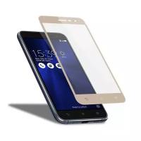 Защитное стекло 3D для Asus Zenfone 3 Max ZC553KL (золотой)