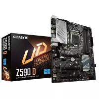 Z590 D, Socket 1200, Intel®Z590, 4xDDR4-3200, DP, 3xPCI-Ex16, 2xPCI-Ex1, 6xSATA3(RAID 0/1/5/10), 2xM.2, 8Ch Audio, GLan, (0+4)x