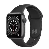 Часы Apple Watch Series 6 GPS 40mm Aluminum Case with Sport Band (MG133) (Space Grey Aluminium Case with Black Sport Band)