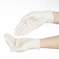 Медицинские перчатки латексные нестерильные опудренные, M, 50 пар/100 шт, 50 шт