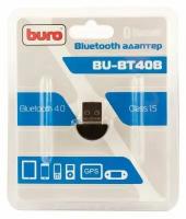 Адаптер USB Buro BU-BT40B Bluetooth 4.0+EDR class 1.5 20м, черный