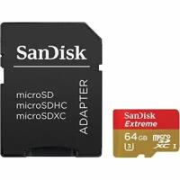 SanDisk Extreme MicroSD 64Gb 100mb/s for 4K+adapt