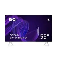 55" Телевизор Яндекс - Умный телевизор с Алисой Black