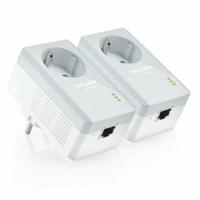 Комплект TP-Link адаптеров со встроенной электророзеткой Powerline AV500 TL-PA4010PKIT