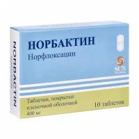 Норбактин таблетки п/о плен. 400мг 10шт