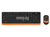 Наборы клавиатура+мышь A4Tech Fstyler FG1010 Black-Orange