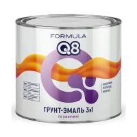 Грунт-эмаль по ржавчине Formula Q8 3 в 1, матовая, 1,9 кг, белая