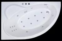 Royal Bath Ванна гидромассажная Royal Bath Alpine De Luxe RB819101DL-L/R, 160 x 100 см, белая