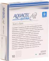 Повязка Aquacel extra ag с серебром на инфицированные раны или с риском инфицирования 5см х5см, 420675 (10 штук)