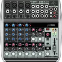 Behringer Q1202USB Компактный малошумящий микшерный пульт премиум-класса (12 входов, 2 шины, компрессор, USB аудио интерфейс)