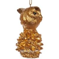 Goodwill Елочная игрушка Golden Christmas - Лесной Воробушек на шишке 7 см, подвеска Q 64208