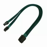 Удлинитель Nanoxia 8-pin EPS to 4+4-pin, 30см, зеленый NX8PV3EG