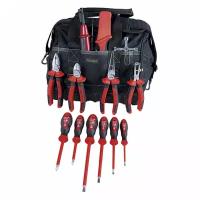 Набор инструментов диэлектрических до 1000В VDE Tool Bag 1000 V | код 220510 | HAUPA ( 1шт. )