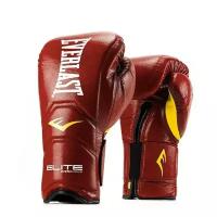 Перчатки тренировочные на липучке Everlast Elite Pro 16oz красные