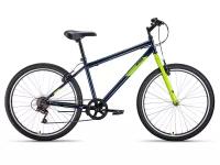 Велосипед 26 FORWARD ALTAIR MTB HT 1.0 (7-ск.) 2022 (рама 19) темный/синий/зеленый