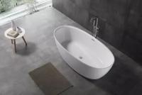 Ванна из искусственного камня NT Bagno Palermo 170x80 белая матовая