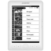 DIGMA Электронная книга DIGMA e63W 800x600, E-Ink, 4 ГБ, белый