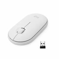 Мышь беспроводная Logitech M350 Pebble Mouse, white (910-005716)