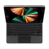 Чехол-клавиатура Apple Magic Keyboard для iPad Pro 12.9 (2020-2022) Black (MXQU2) кириллица (лазерная гравировка) + QWERTY