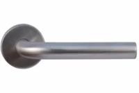Дверная ручка Vantage V0191 на круглой розетке INOX нержавеющая сталь