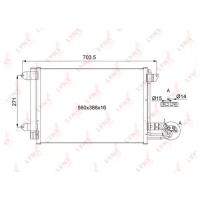 Радиатор кондиционера LYNXauto RC0105