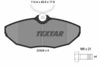 TEXTAR 2342401 Колодки зад. JAGUAR S-TYPE X200, XJ X350 99-09