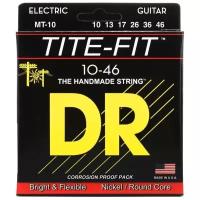 Струны для электрогитары DR Strings MT-10 Tite-Fit Nickel Plated Electric 10-46