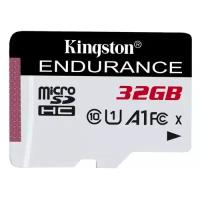 Карта памяти microSDHC UHS-I U1 Kingston High Endurance 32 ГБ, 95 МБ/с, Class 10, SDCE/32GB, 1 шт