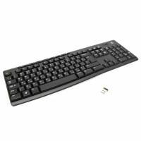 Клавиатура беспроводная LOGITECH K270, комплект 3 шт., 104 клавиши + 8 дополнительных клавиш, мультимедийная, черная, 920-003757