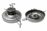 Звездочка ведущая барабан Интерскол ПЦ-16Т/01,ПЦ-16.2000Т/ТН, 3/8