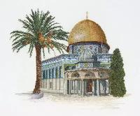 Thea Gouverneur 535A Dome of the Rock Счетный крест 29 x 25 см Набор для вышивания