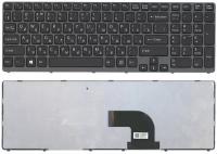 Клавиатура для ноутбука Sony Vaio SVE1713 черная с рамкой