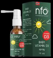 NFO Baby Детский Витамин Д3/Vitamin D3 спрей фл 20 мл 1 шт