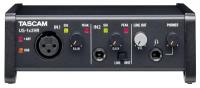 Tascam US-1x2HR USB аудио интерфейс, 24 бит/192 кГц, XLR микр. вход, питание +48 В, 1/4" TRS лин./инстр. вход, RCA стерео вход/выход, 1/4" стерео выход на наушники, USB 2.0 Type-C (питание), microUSB, совместимость Win/MacOS X