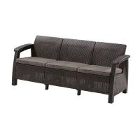 Диван Keter Corfu Love Seat Max, 182 x 70 x 79 см, коричневый