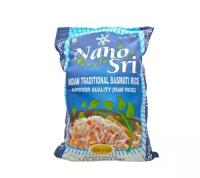 Рис Нано Шри Басмати непропаренный, 5 кг (в синем мешке) (Nano Sri Indian Basmati Raw Rice)