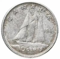 Канада 10 центов 1966
