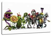 Картина Уютная стена "Игра Pants Vs zombies garden warfare 2" 110х60 см