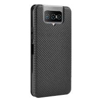 Оригинальный чехол Carbon Fiber Black для ASUS Zenfone 8 Flip