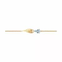 Золотой браслет Крылья Diamant online с топазом 242527, Золото 585°, 18