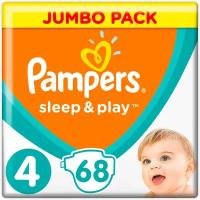 Подгузники Pampers Sleep&Play 4 Maxi 7-14 и 9-