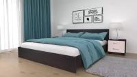 Двуспальная кровать Ронда (Бассо) КР-160 дизайн 1