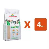 ALMO NATURE CAT LITTER наполнитель комкующийся биоразлагаемый для туалета кошек (4,54 кг х 4 шт)